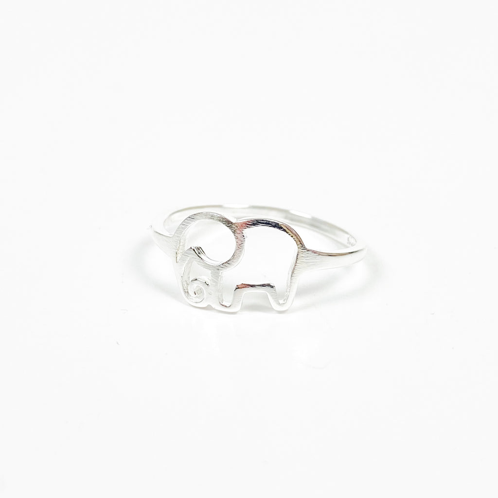Vintage Elephant Ring Silver