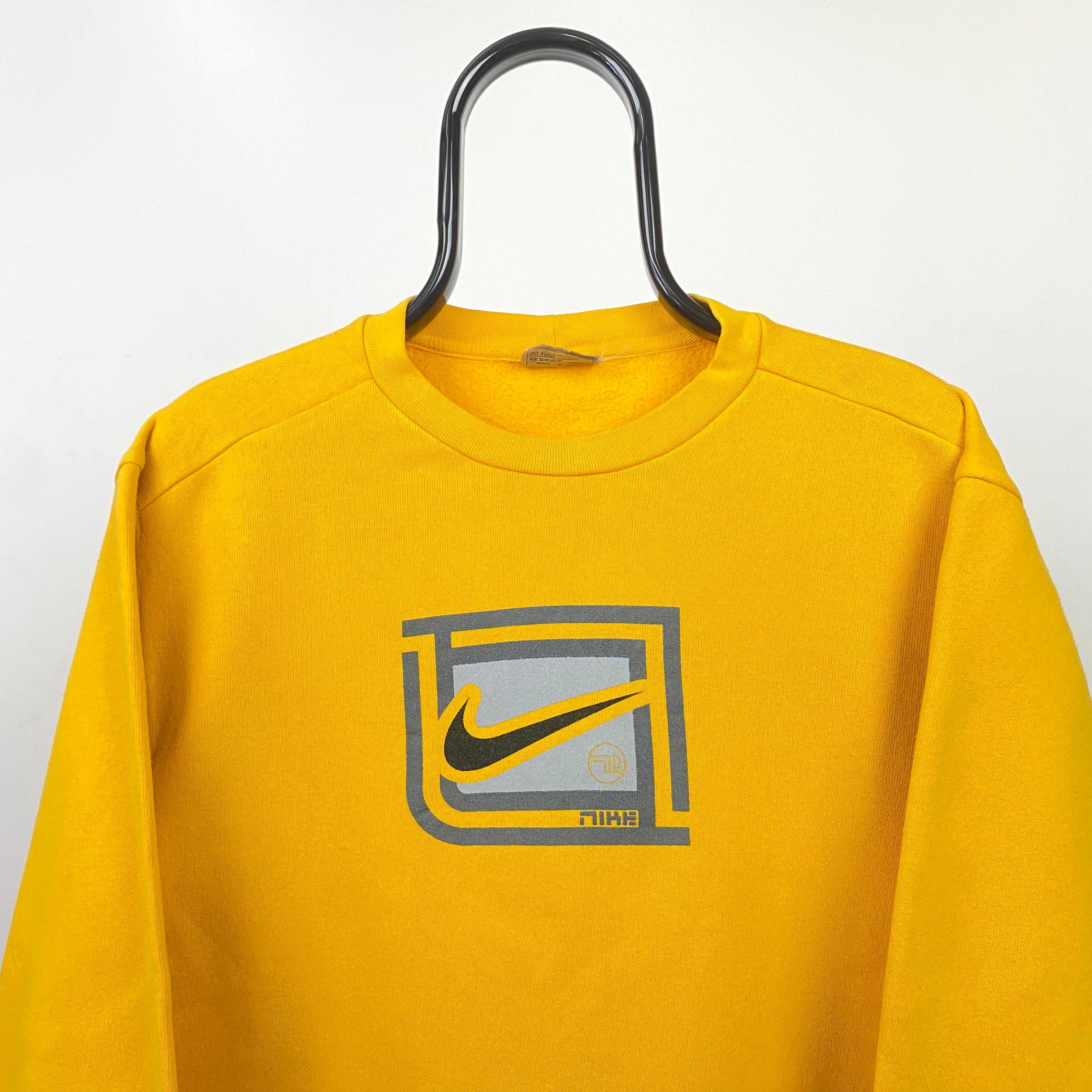 90s Nike Sweatshirt Yellow XS