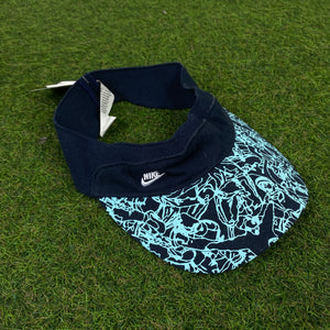 00s Nike Visor Hat Blue