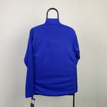 Vintage Nike Dri-Fit 1/4 Zip Sweatshirt Blue XL