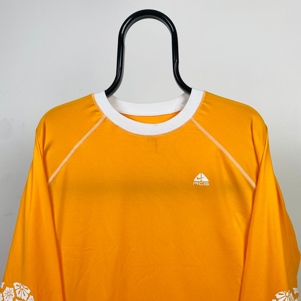00s Nike ACG Long Sleeve T-Shirt Orange XL
