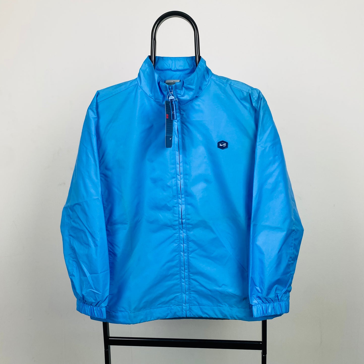 Nike light blue windbreaker best sale