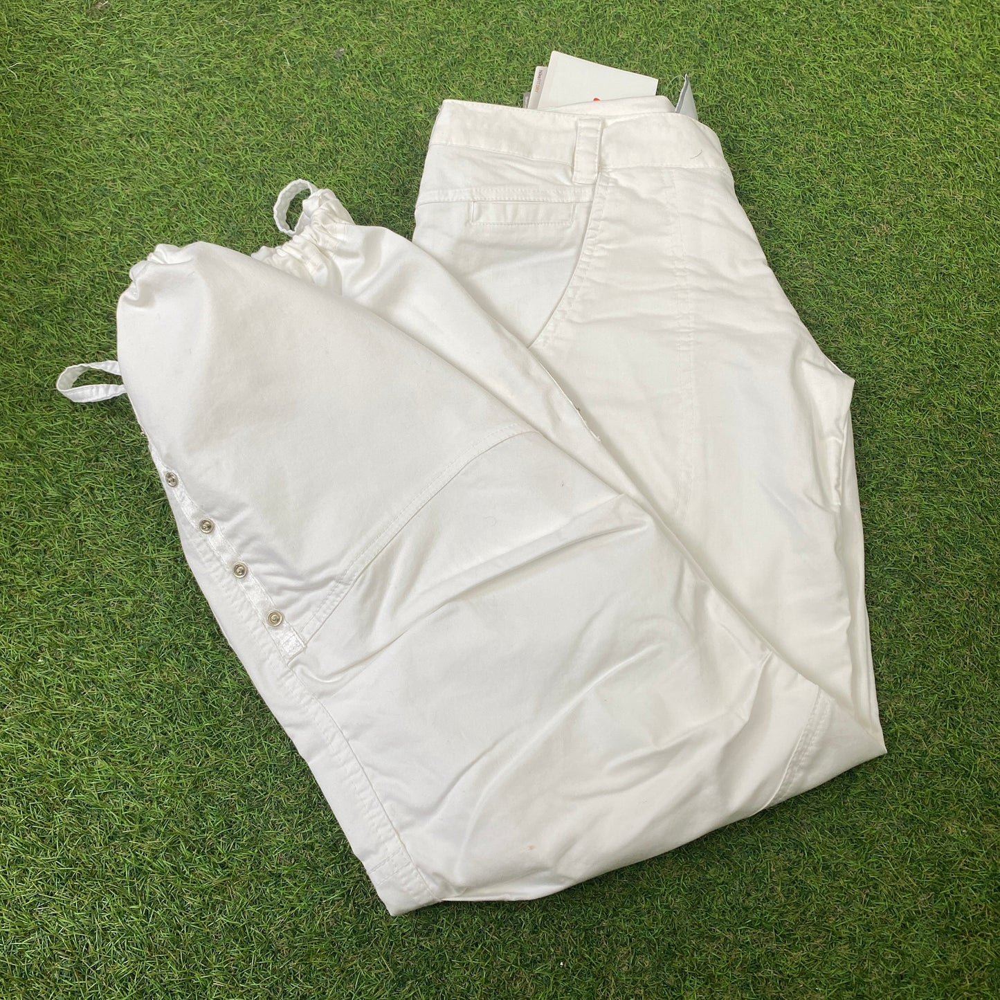 00s Nike Parachute Cargo Joggers White Medium