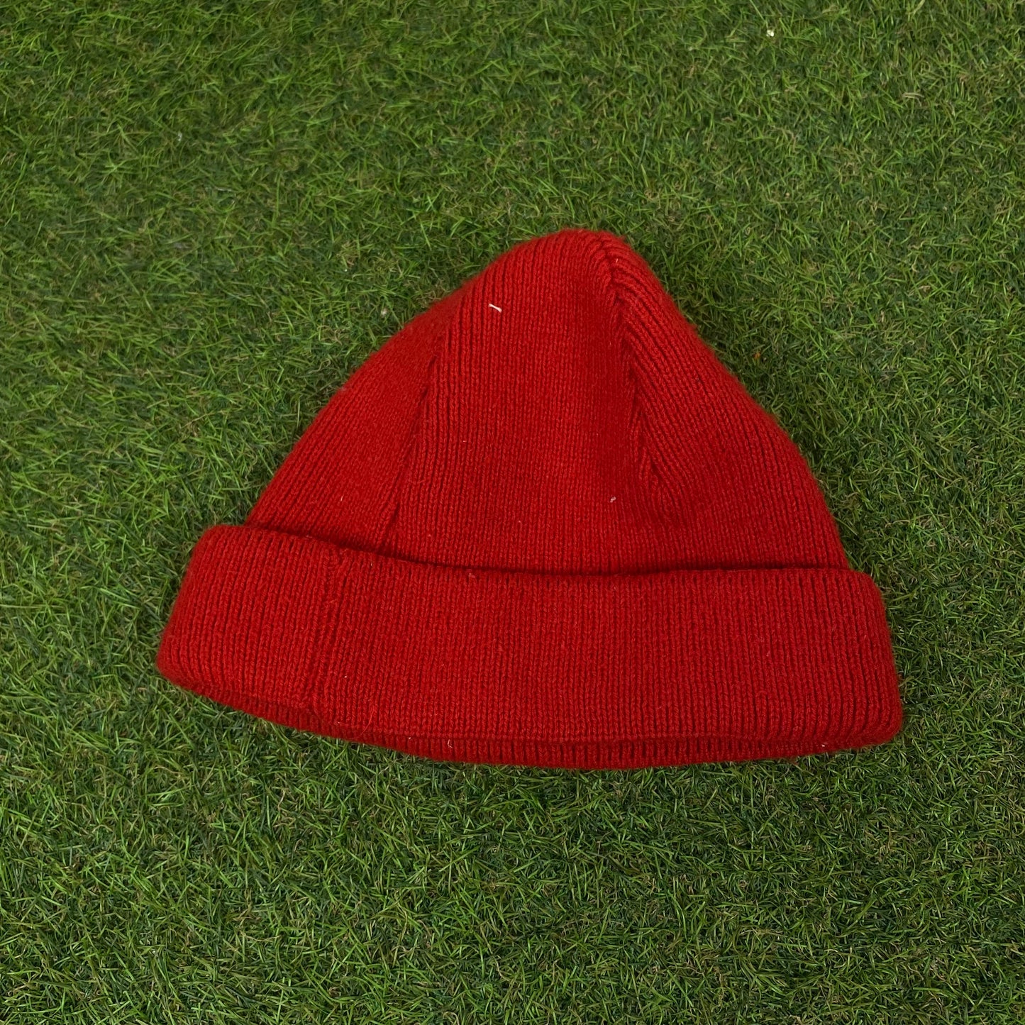 Vintage Champion Beanie Hat Red