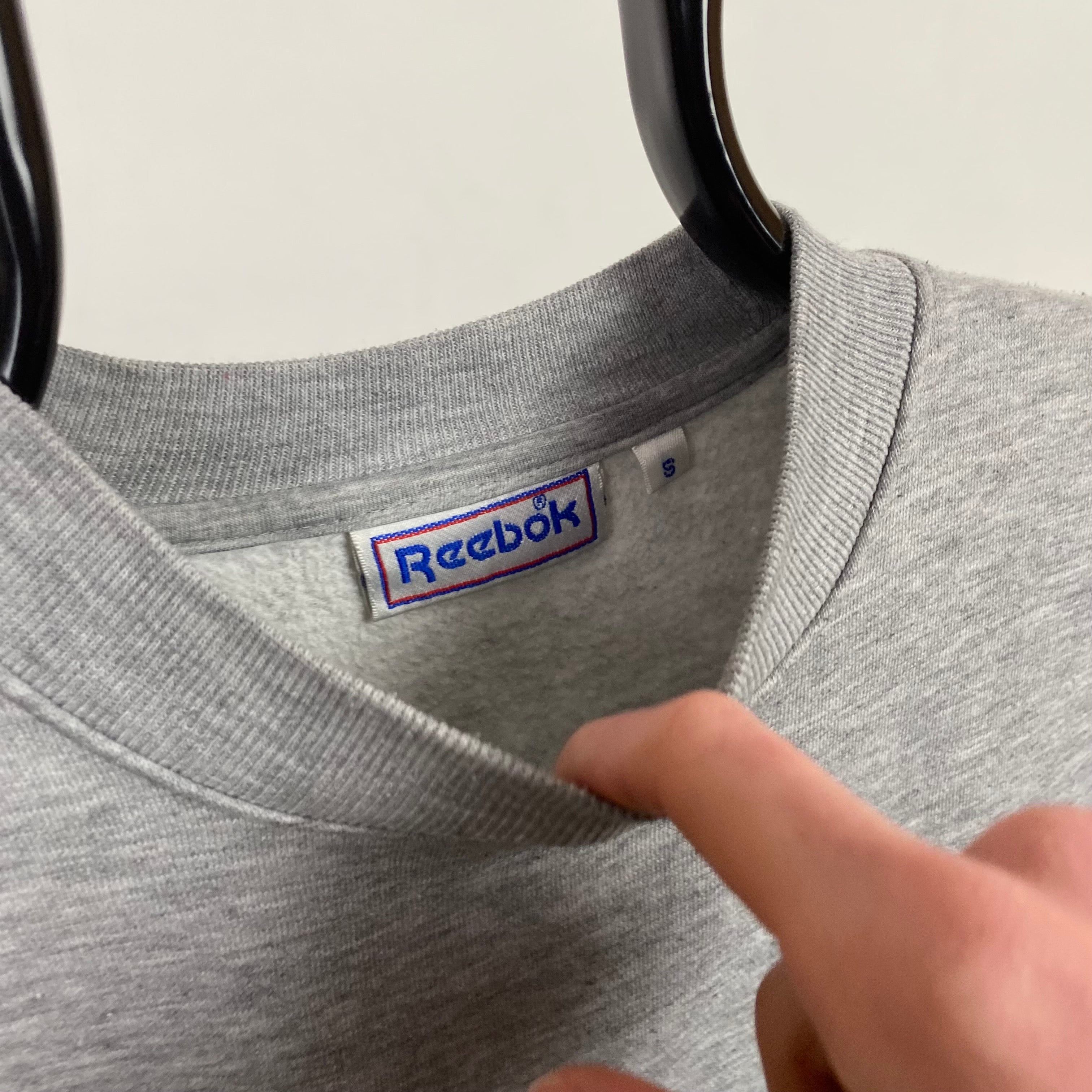 90s Reebok Sweatshirt Grey Small