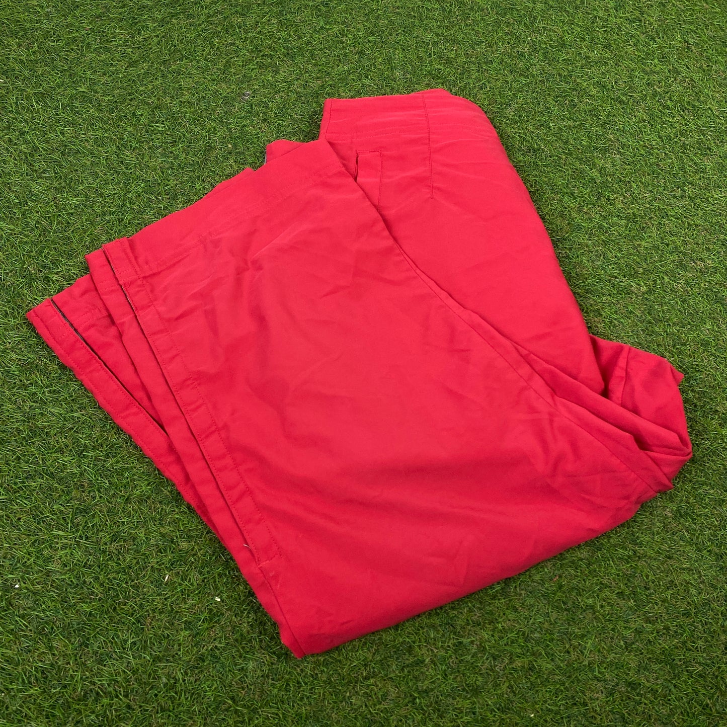 Retro Adidas 3/4 Length Shorts Red XS