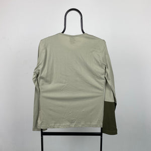 Vintage Nike Long Sleeve T-Shirt Brown Medium