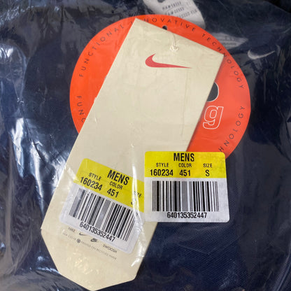 Vintage Nike Mock Neck Longsleeve T-Shirt Blue Small