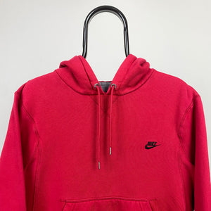 00s Nike Hoodie Pink Red Small