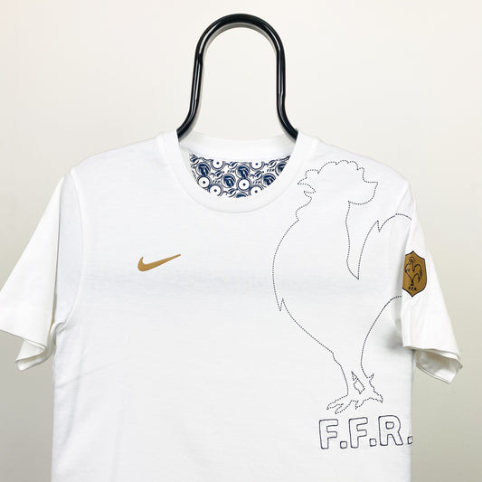 00s Nike France Rugby T-Shirt White Small