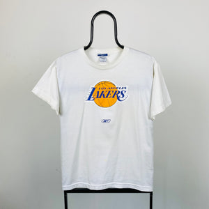 Vintage Reebok Lakers NBA T-Shirt White Small