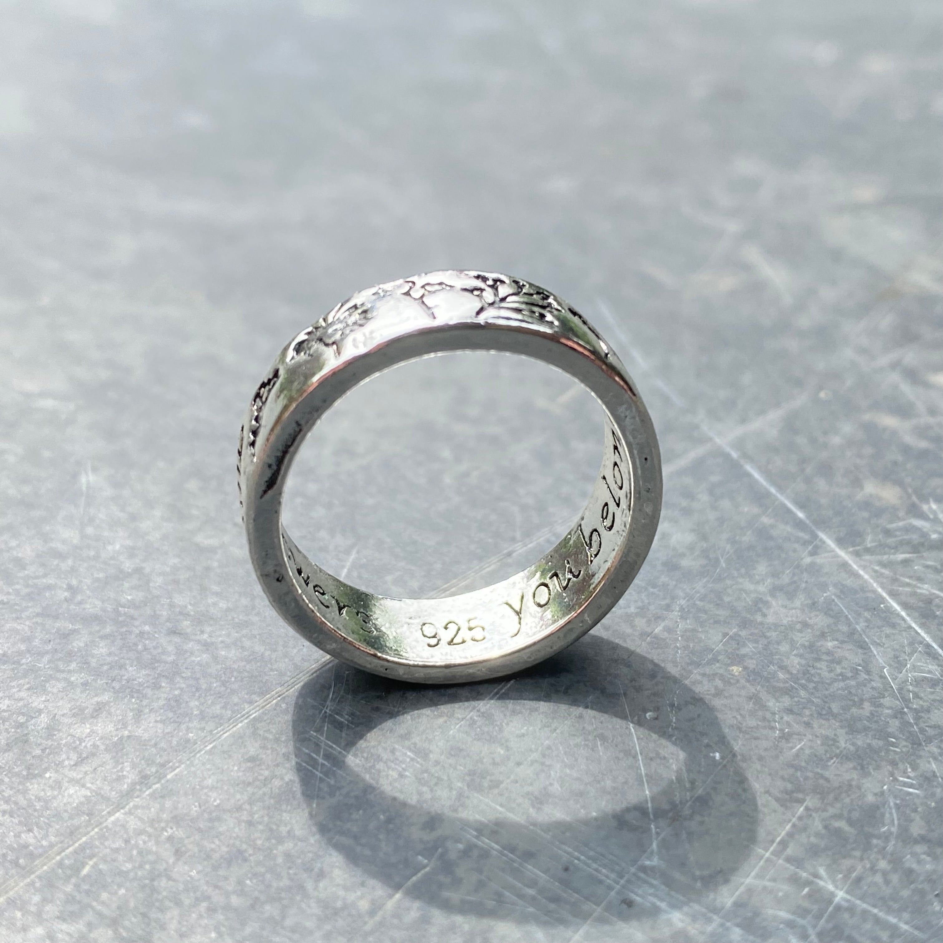 Retro Leaf Ring .925 Silver