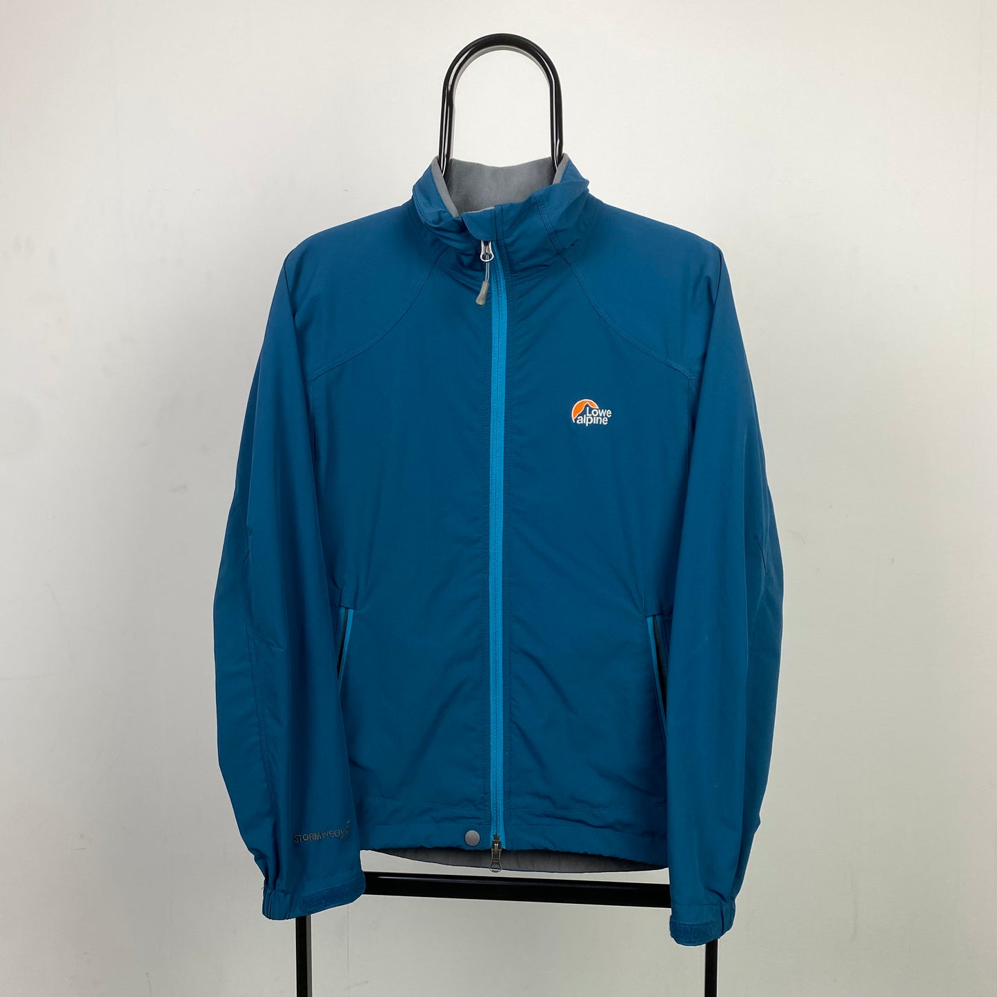 Retro Lowe Alpine Waterproof Coat Jacket Blue Small