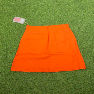 90s Nike Reversible Skirt Orange Grey Medium