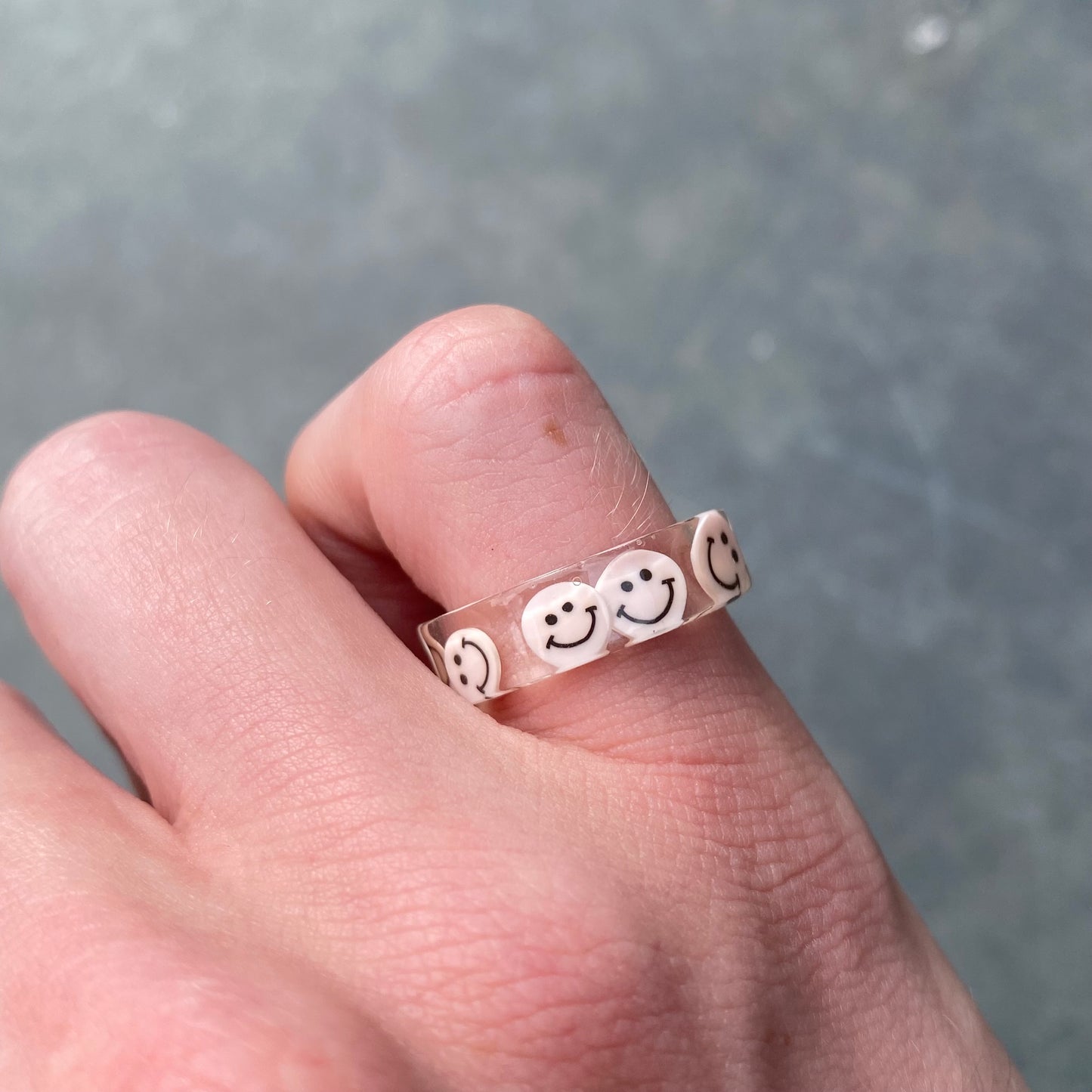 Retro Smiley Ring