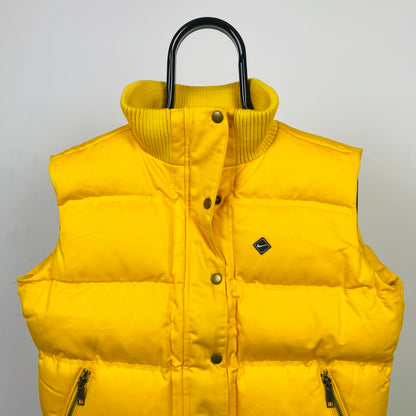 Vintage Nike Gilet Puffer Jacket Yellow Large