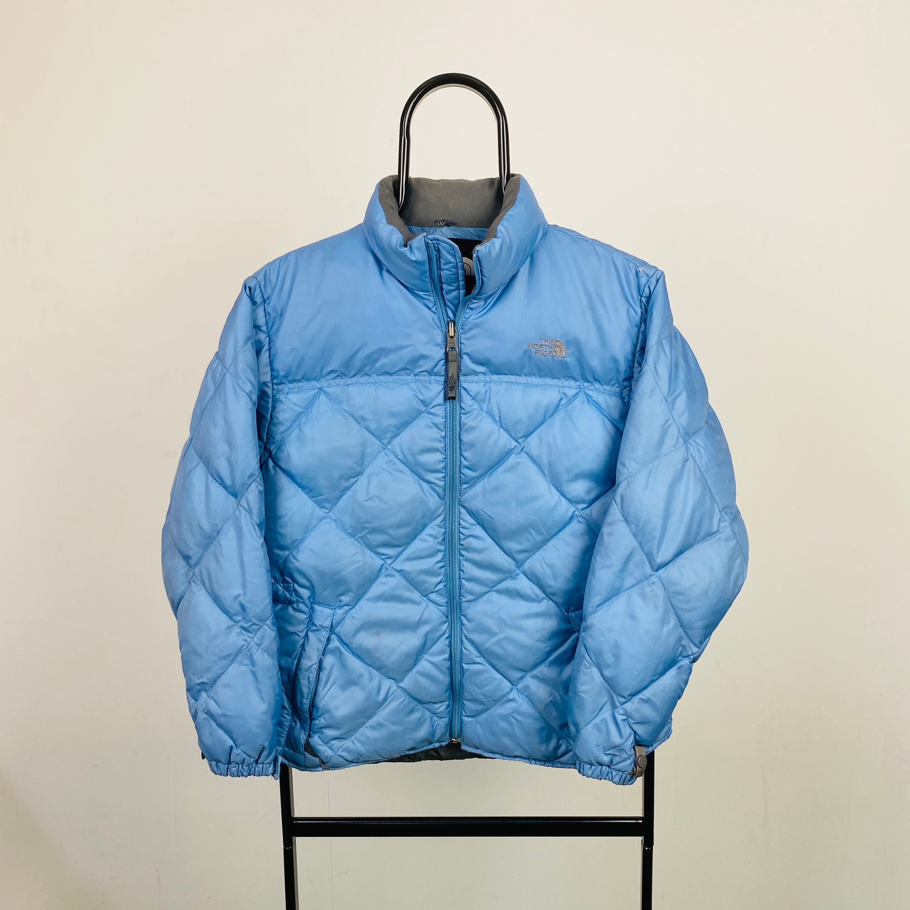 00s The North Face Puffer Gilet Jacket Baby Blue XS