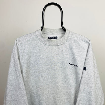 Retro Reebok Sweatshirt Grey Small