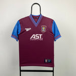 90s Aston Villa Reebok Football Shirt T-Shirt Red XS