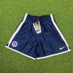 Vintage Nike PSG Football Shorts Blue XXS