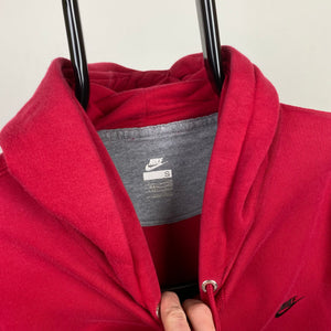 00s Nike Hoodie Pink Red Small