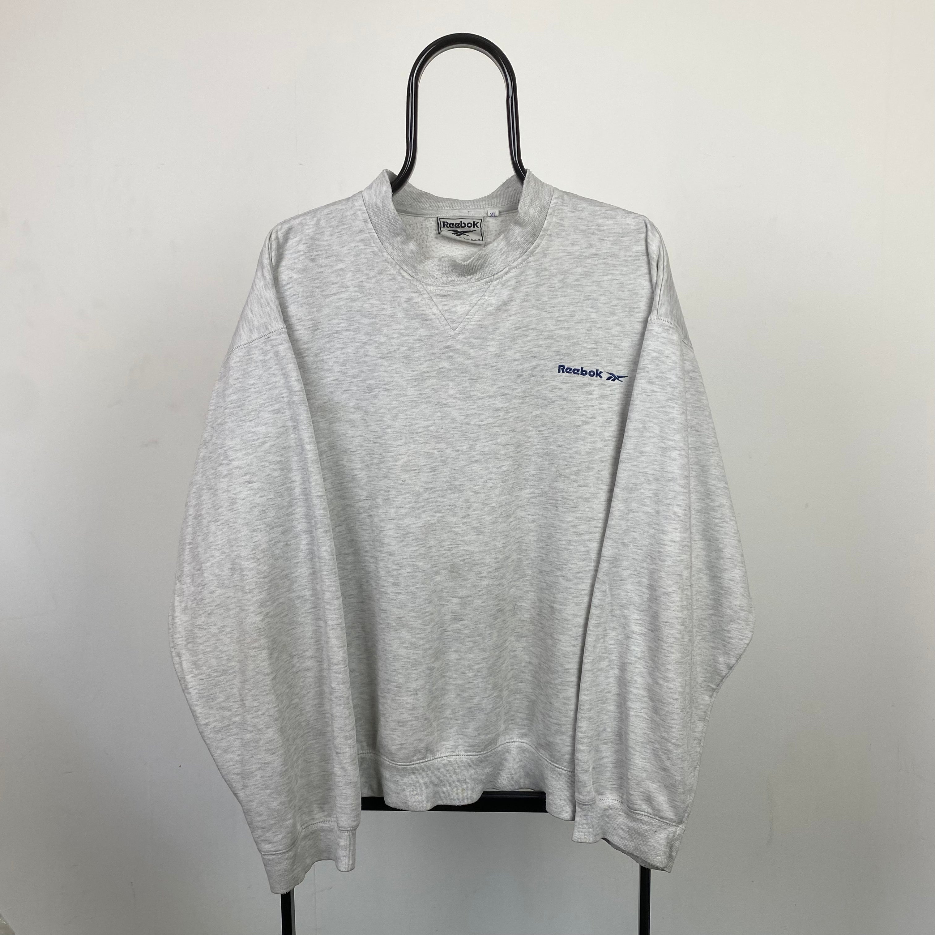 90s Retro Reebok Sweatshirt Grey XL