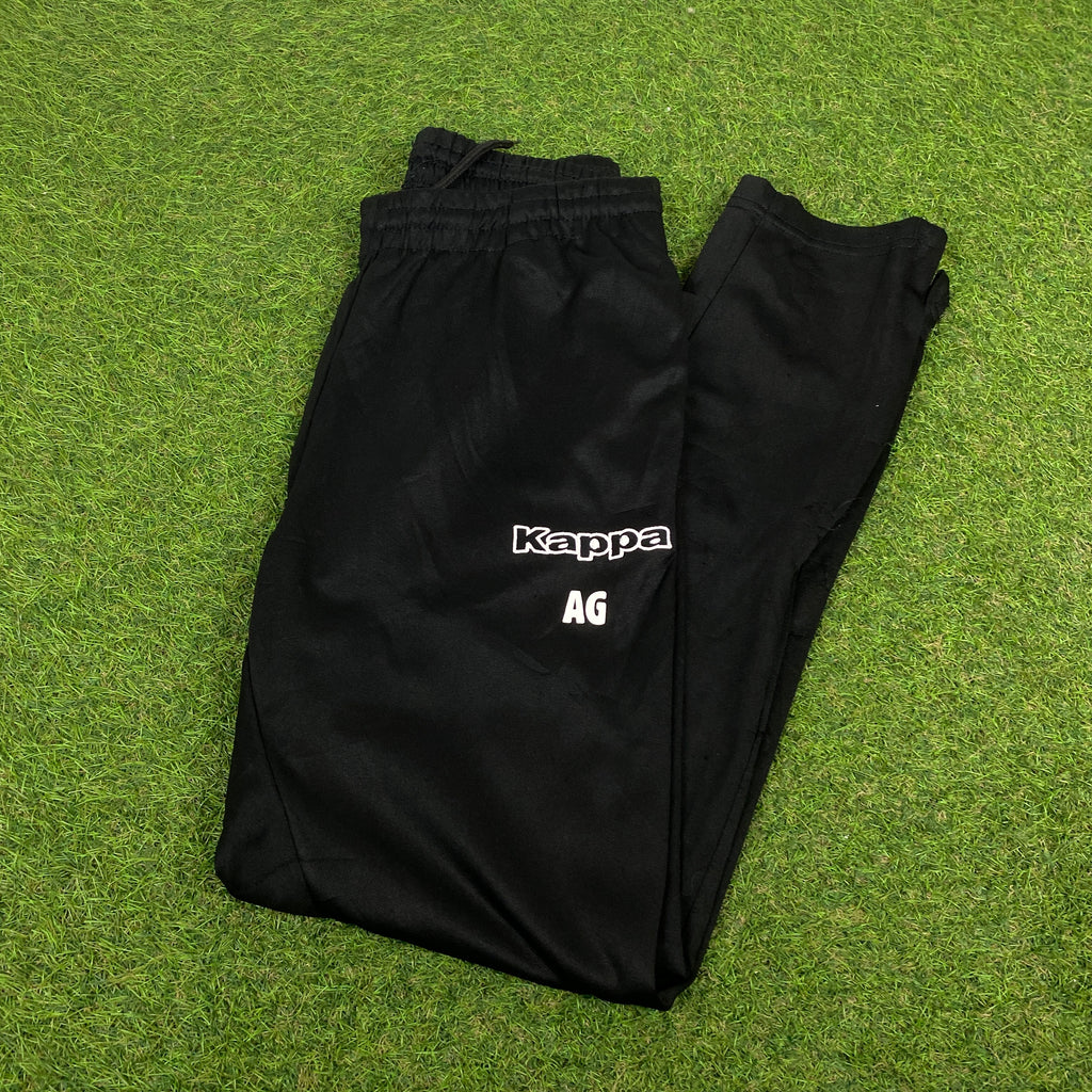 Retro Kappa Joggers Black Small