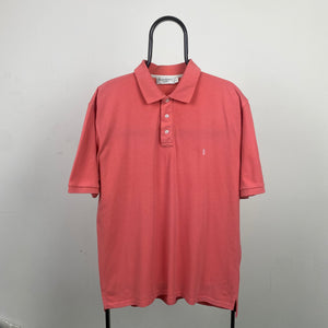 Vintage 90s YSL Polo T-Shirt Pink XL