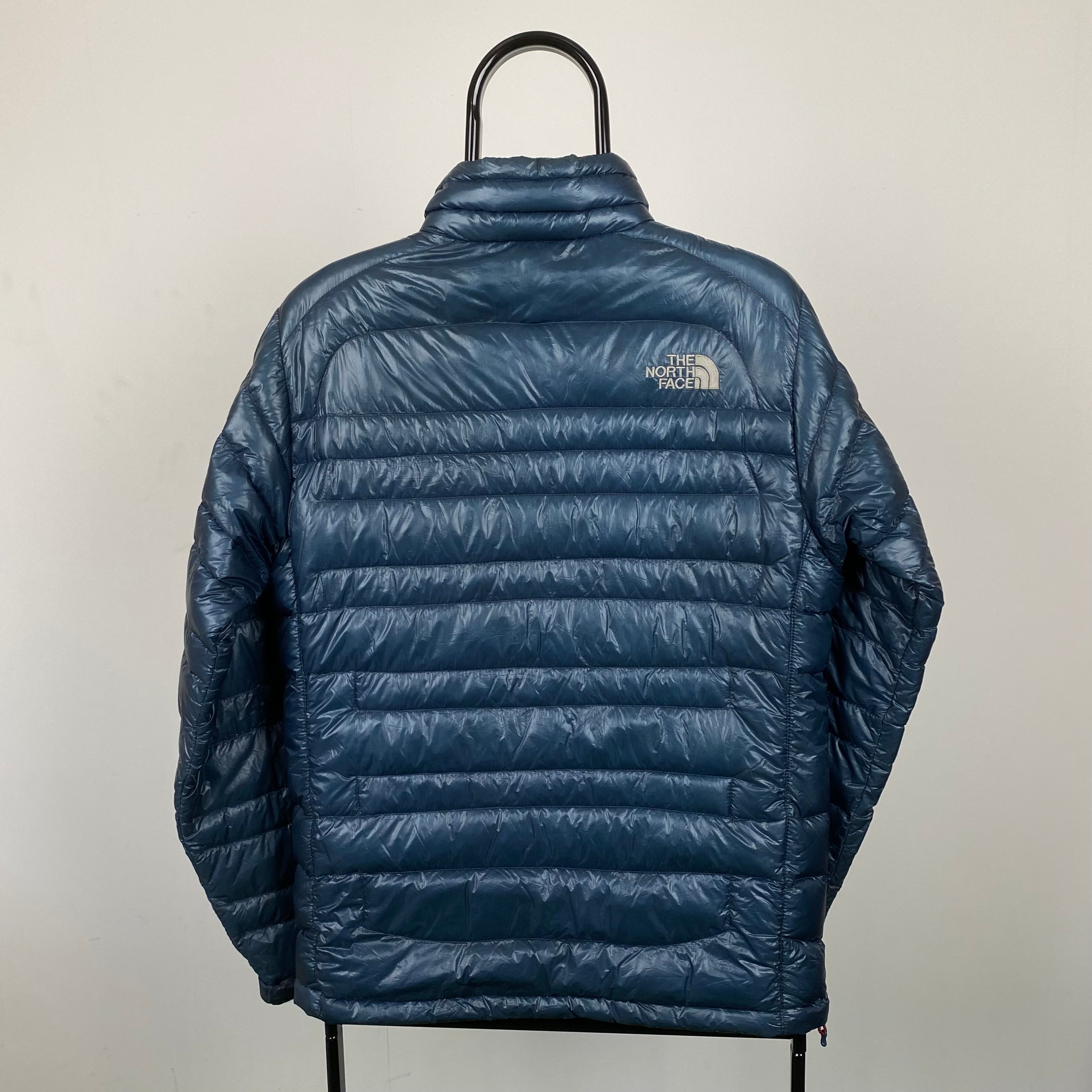 90s The North Face Puffer Jacket Blue Small