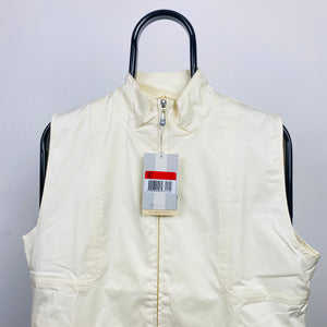 00s Nike Golf Gilet Windbreaker Jacket Yellow Large