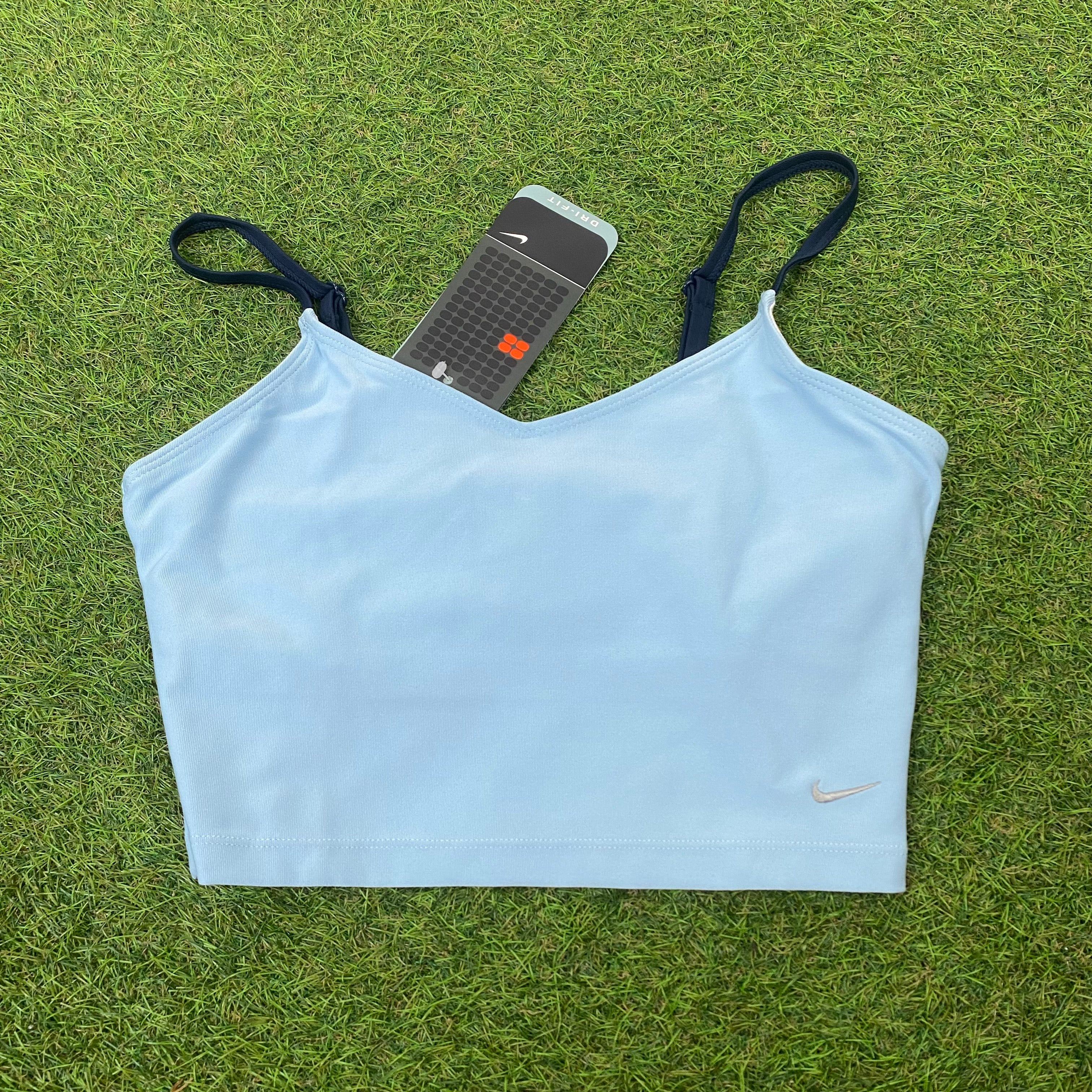 Nike Corset Crop Top Baby Blue Small