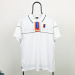 Vintage Nike Challenge Court Polo T-Shirt White XXL