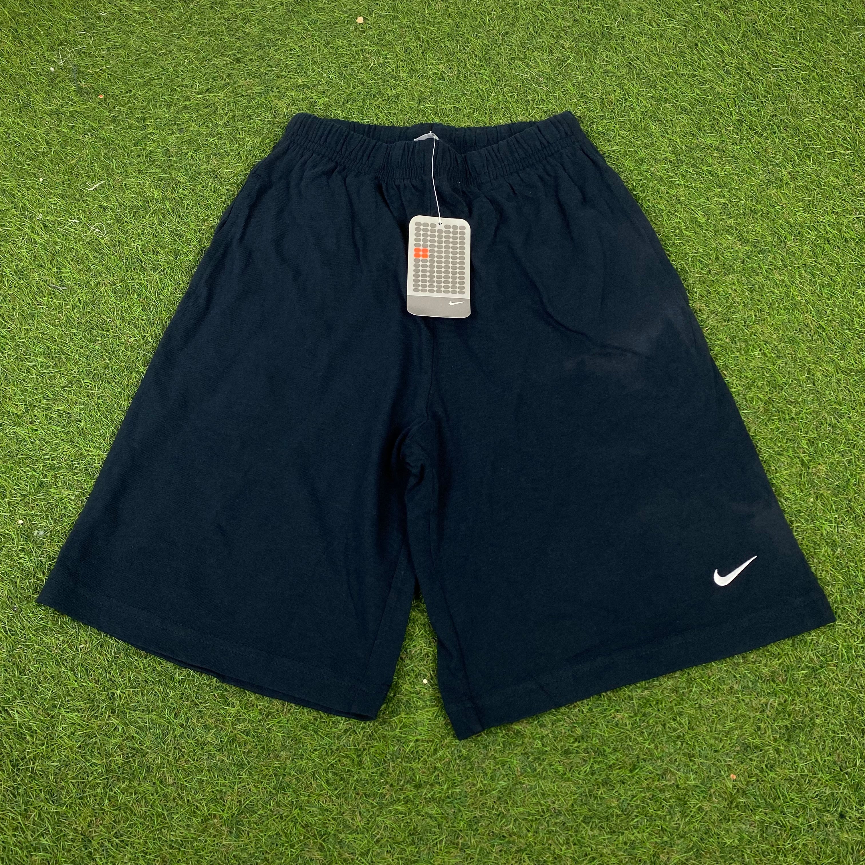 Vintage Nike Cotton Shorts Blue Small