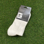 Vintage Nike Socks White Green UK6 - 12