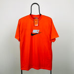 Vintage Nike T-Shirt Orange Medium