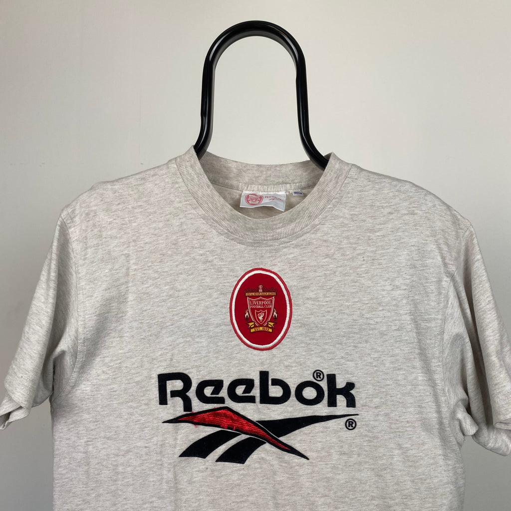 Vintage Reebok Liverpool T-Shirt Grey XS