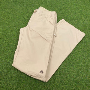 00s Nike ACG Cargo Trousers Joggers Light Brown Small