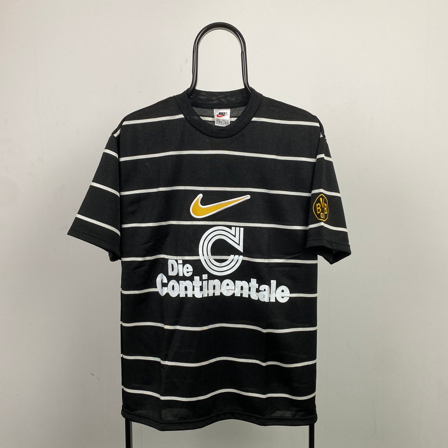 90s Nike Dortmund T-Shirt Black Medium