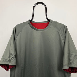 00s Nike ACG Reversible T-Shirt Green Red Medium
