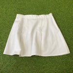 Retro Pleated Skirt White Large 14/16