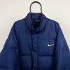 90s Nike Down Puffer Jacket Blue XL