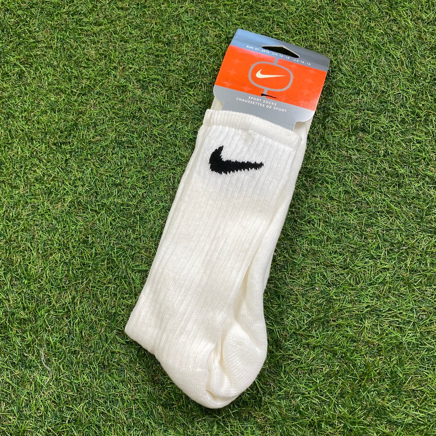 Vintage 90s Nike Socks White UK8 - 15