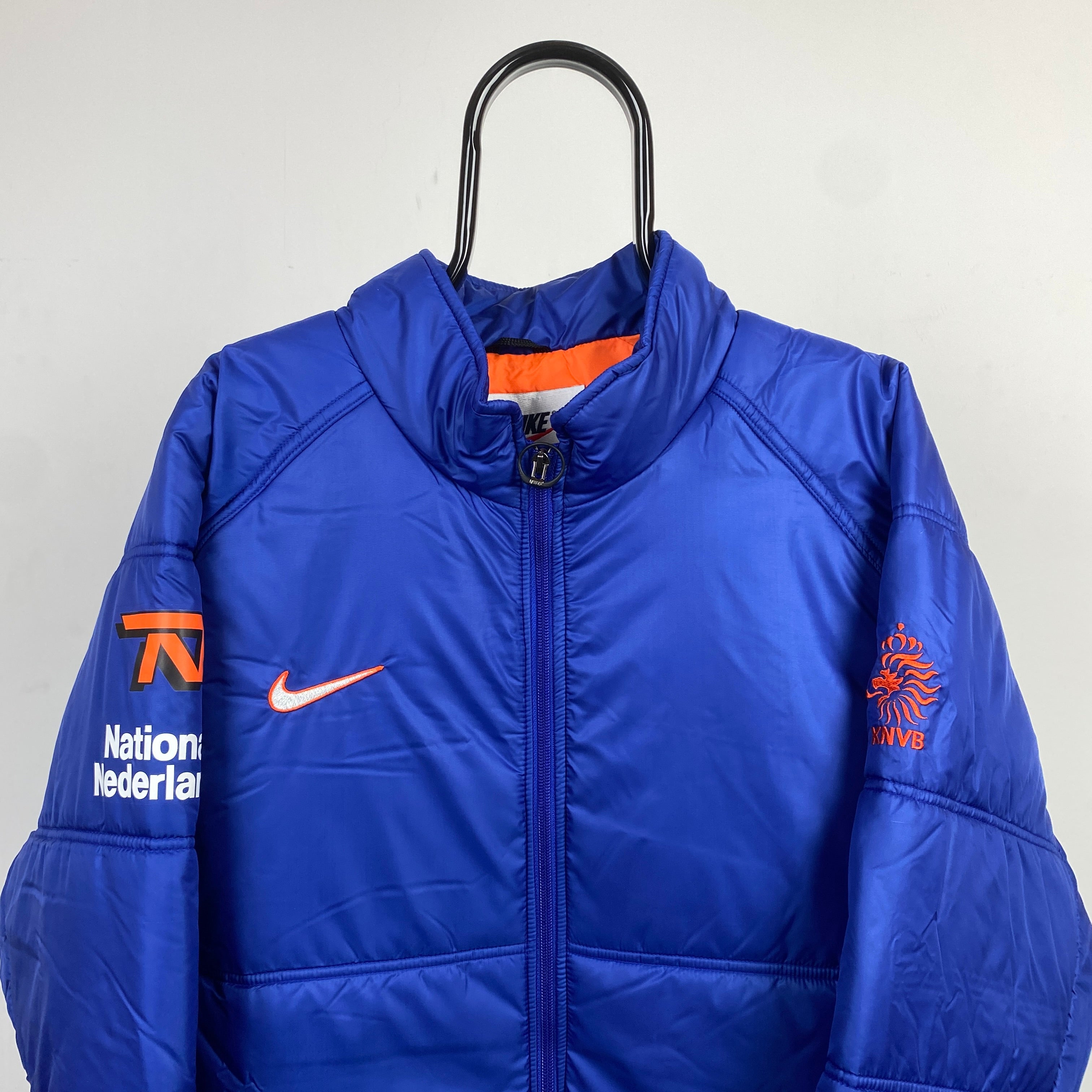 90s Nike Netherlands Down Puffer Jacket Blue XL/XXL