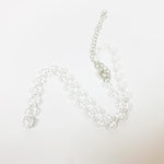 Vintage Retro Smiley Necklace Chain White