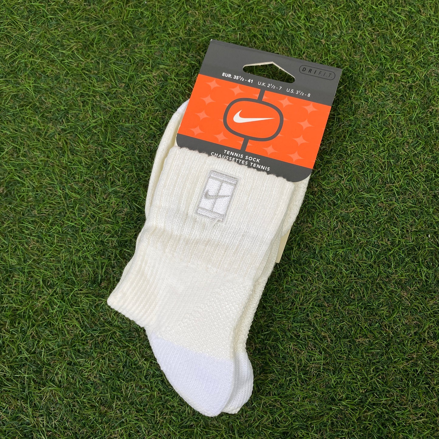 Vintage 90s Nike Court Socks White UK6-12