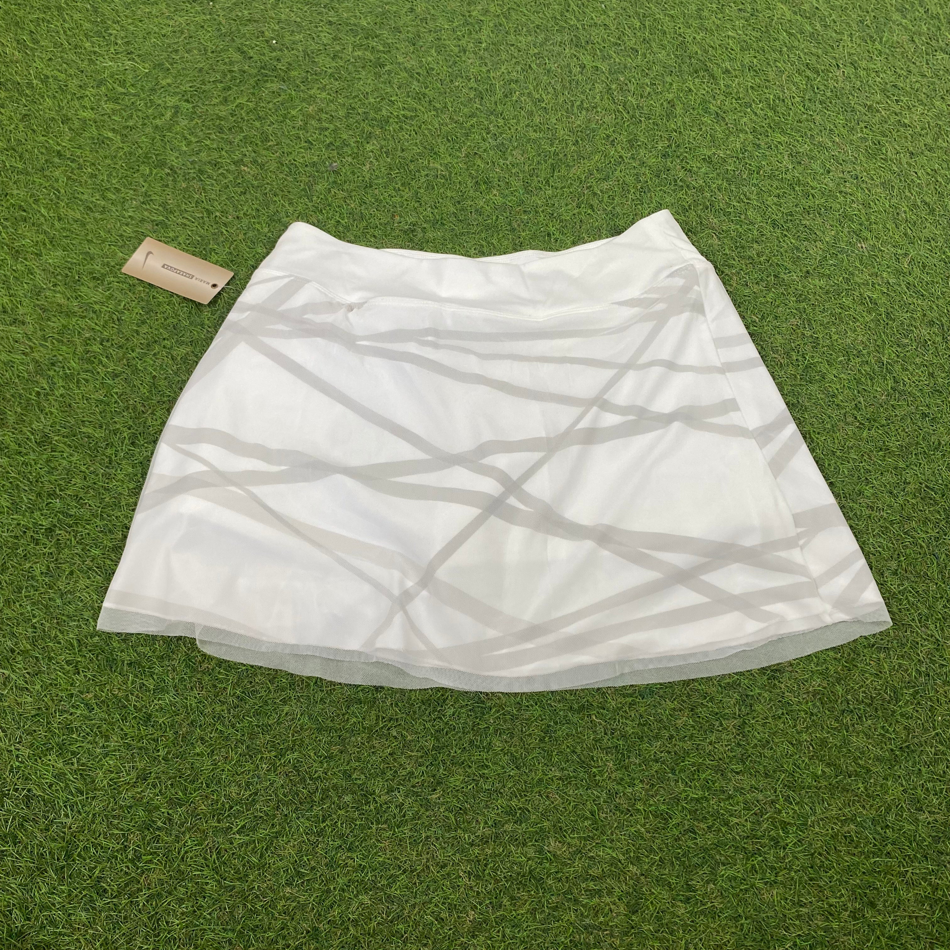 00s Nike Tennis Skirt White Small