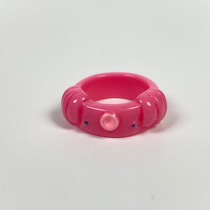 Retro Chunky Octopus Ring Pink