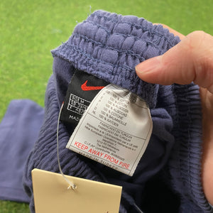 Vintage Nike Cotton Joggers Blue Medium