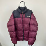 Vintage The North Face Puffer Jacket Purple XXL