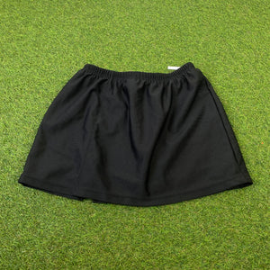 Retro Tennis Skirt Skort Black XS/S UK6
